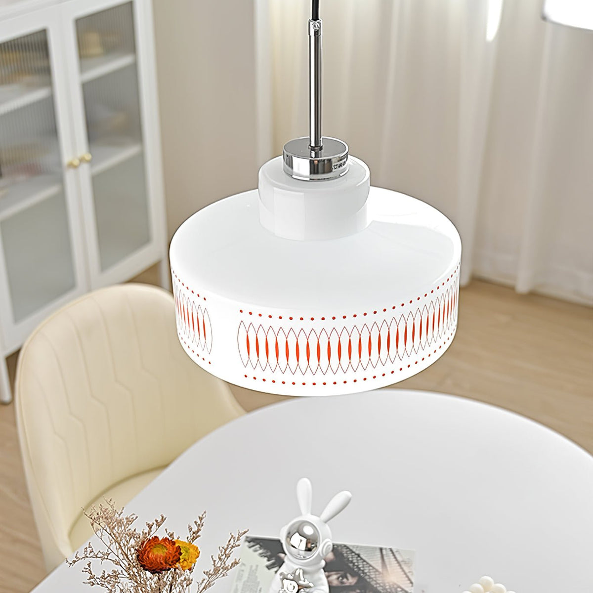 Aelaris Vintage-Glas-Pendelleuchte