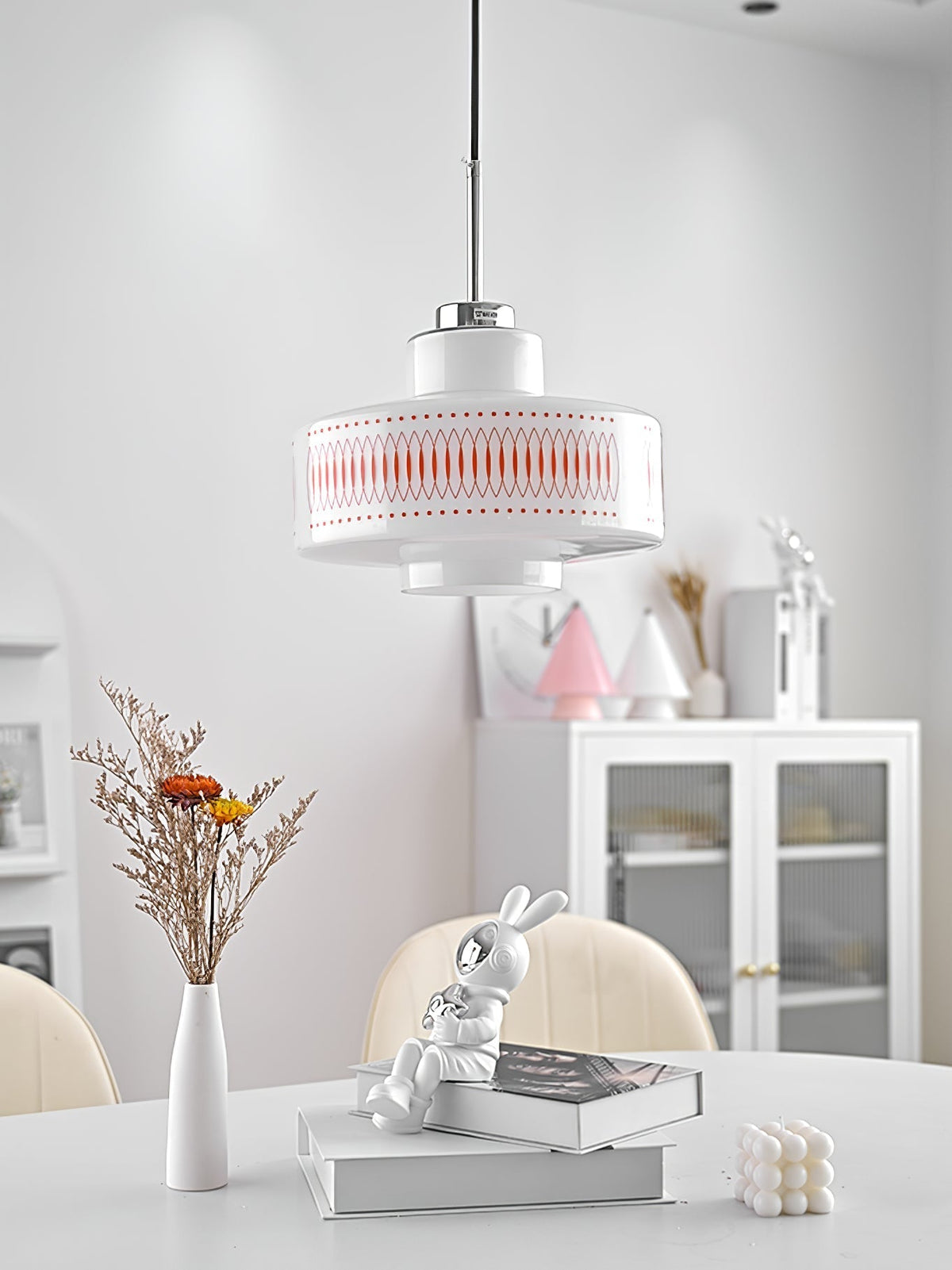 Aelaris Vintage-Glas-Pendelleuchte