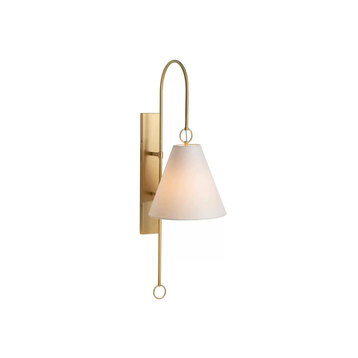 Ildvuvyi Premium-Wandleuchte aus Messing mit Stoff und Metall