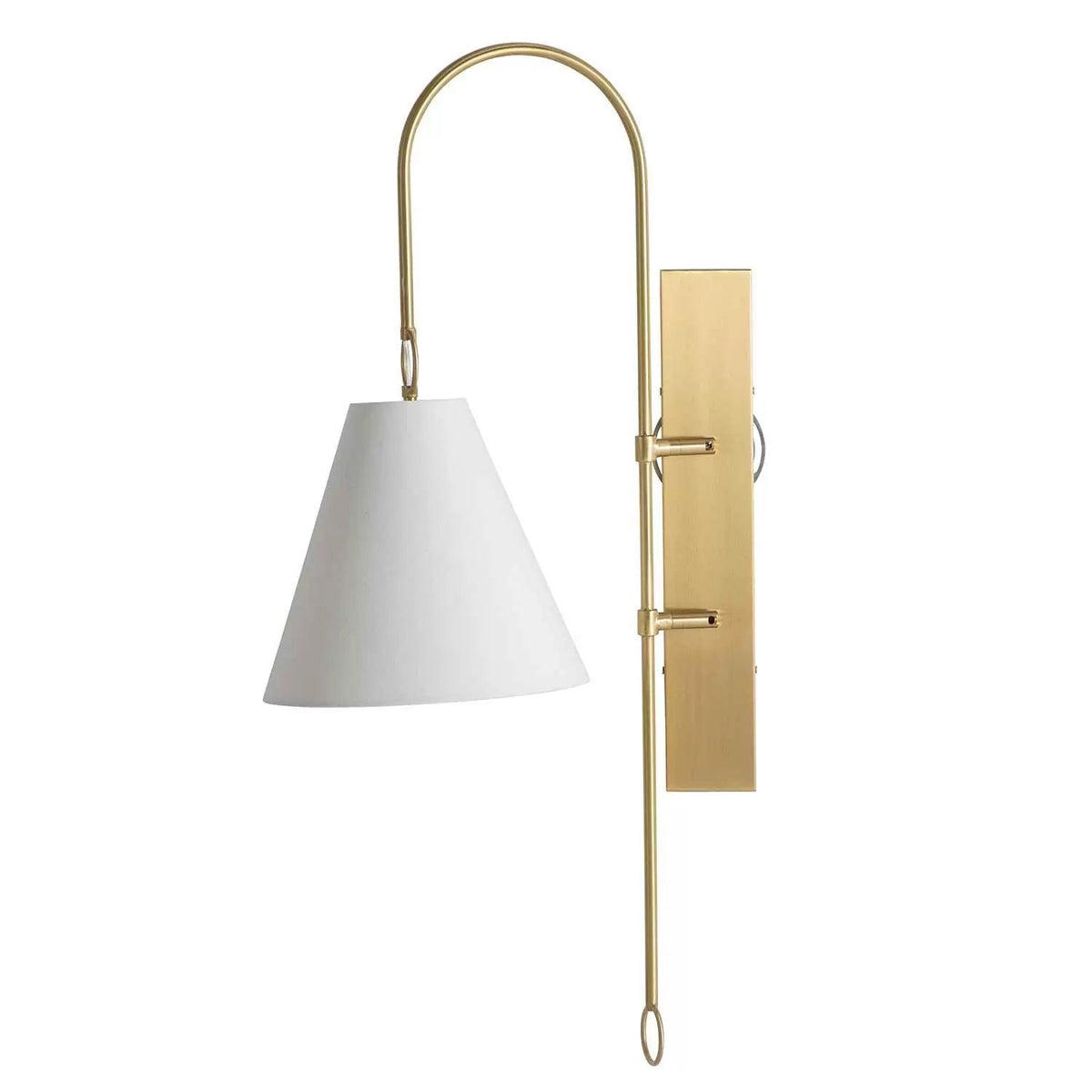 Ildvuvyi Premium-Wandleuchte aus Messing mit Stoff und Metall