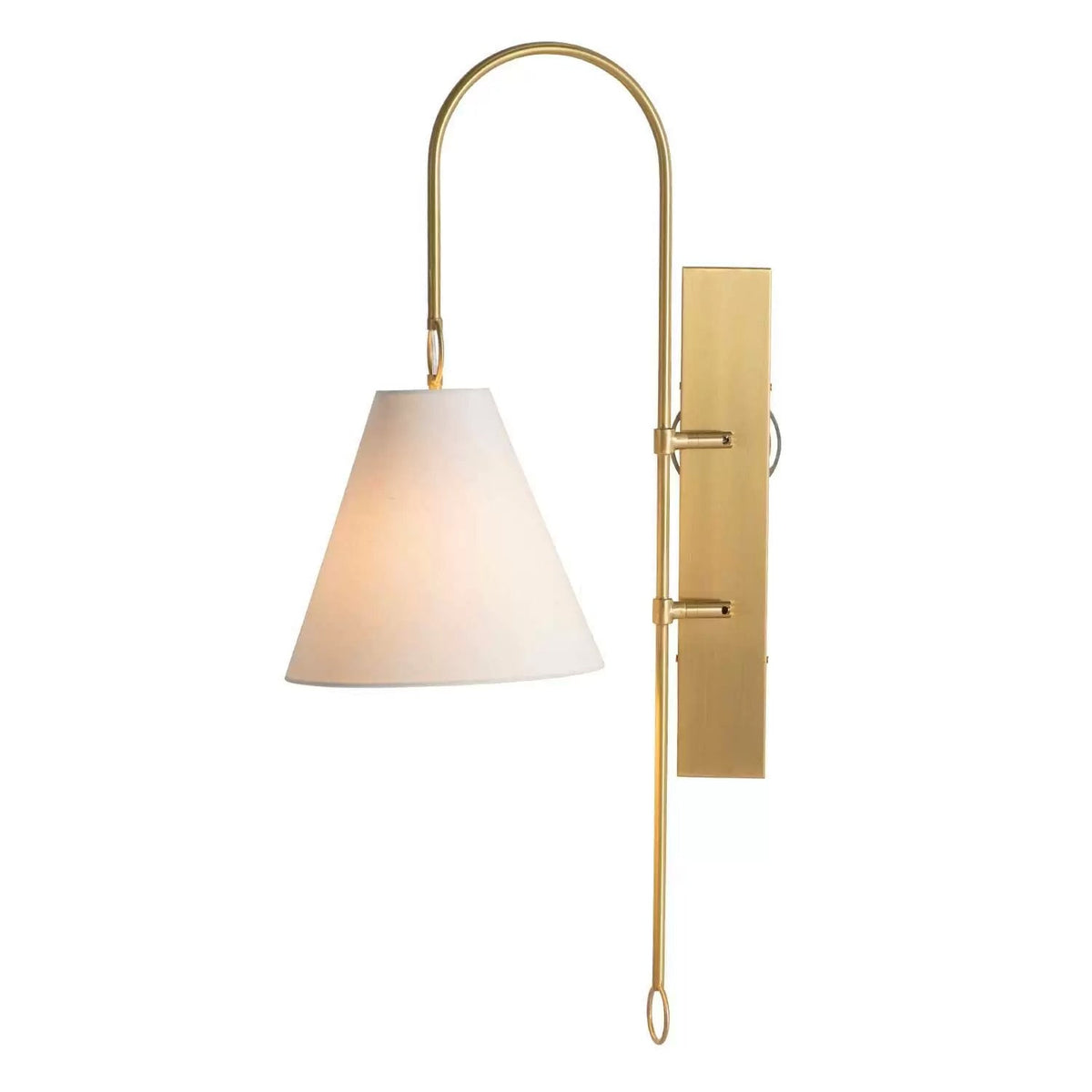 Ildvuvyi Premium-Wandleuchte aus Messing mit Stoff und Metall