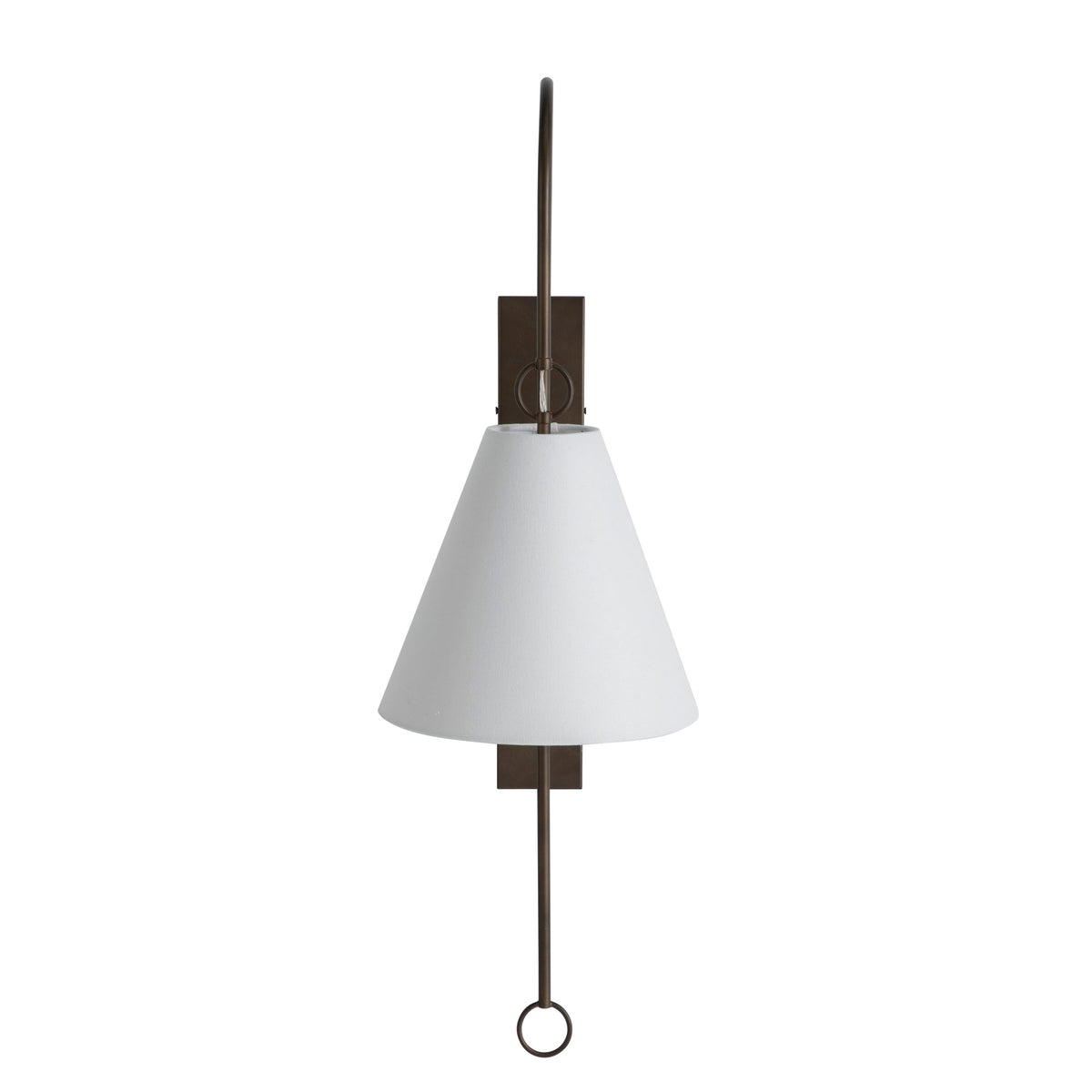 Ildvuvyi Premium-Wandleuchte aus Messing mit Stoff und Metall