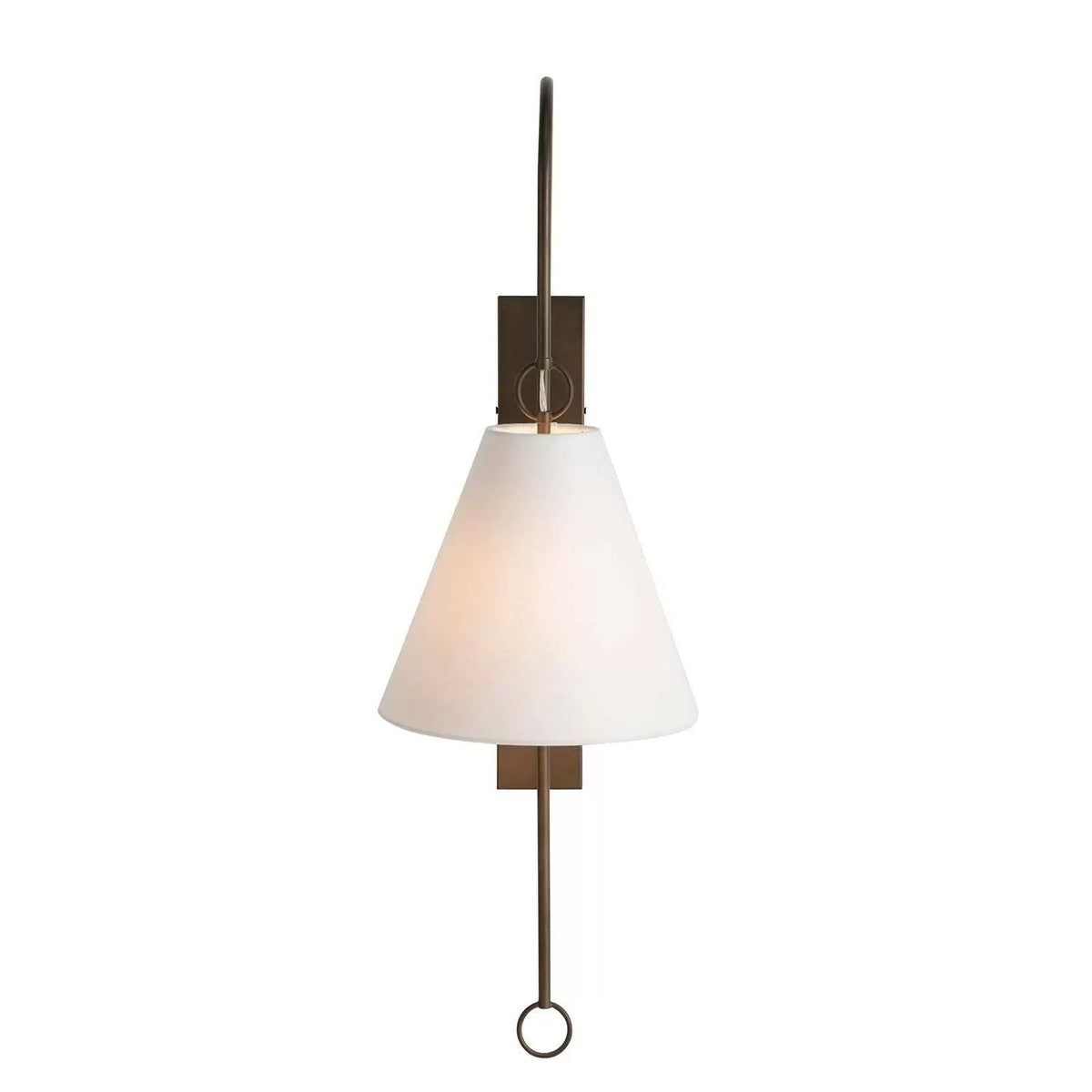 Ildvuvyi Premium-Wandleuchte aus Messing mit Stoff und Metall