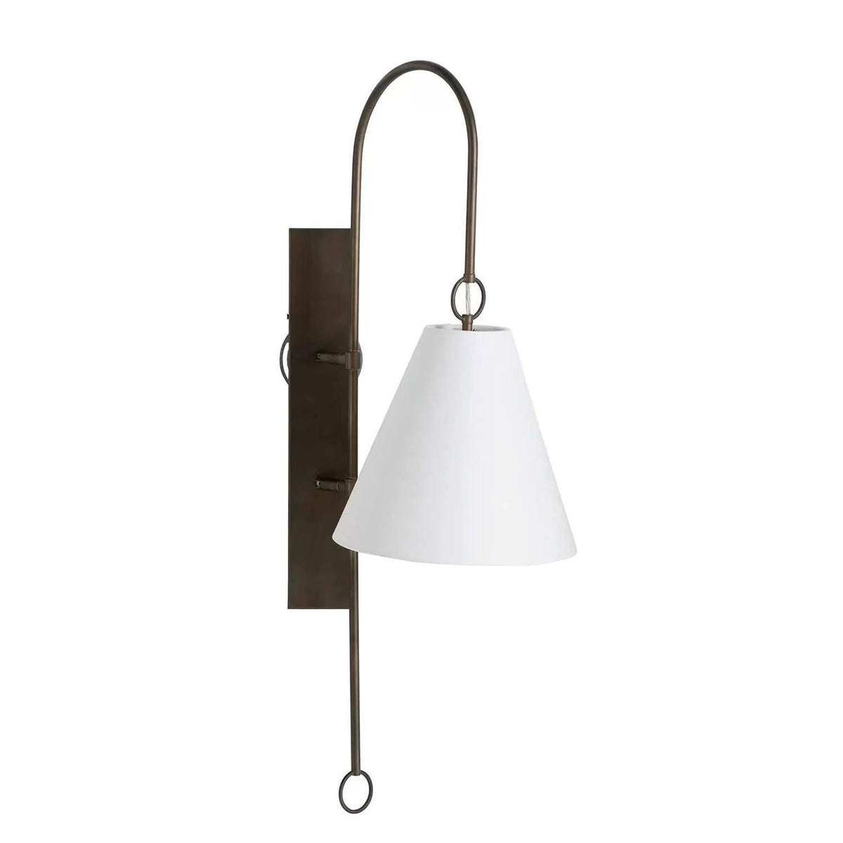 Ildvuvyi Premium-Wandleuchte aus Messing mit Stoff und Metall