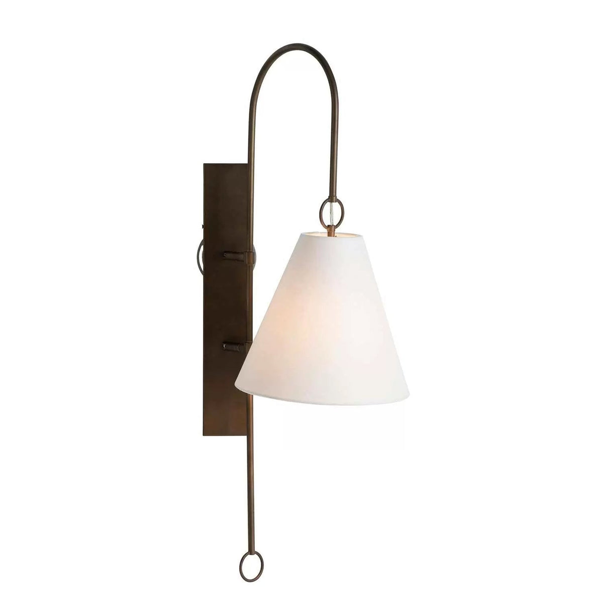 Ildvuvyi Premium-Wandleuchte aus Messing mit Stoff und Metall
