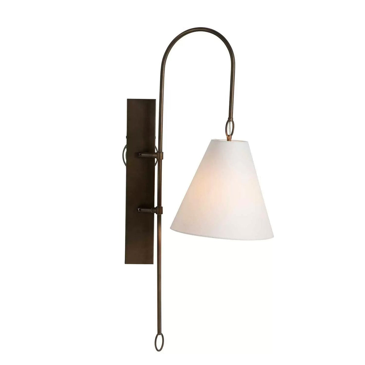 Ildvuvyi Premium-Wandleuchte aus Messing mit Stoff und Metall