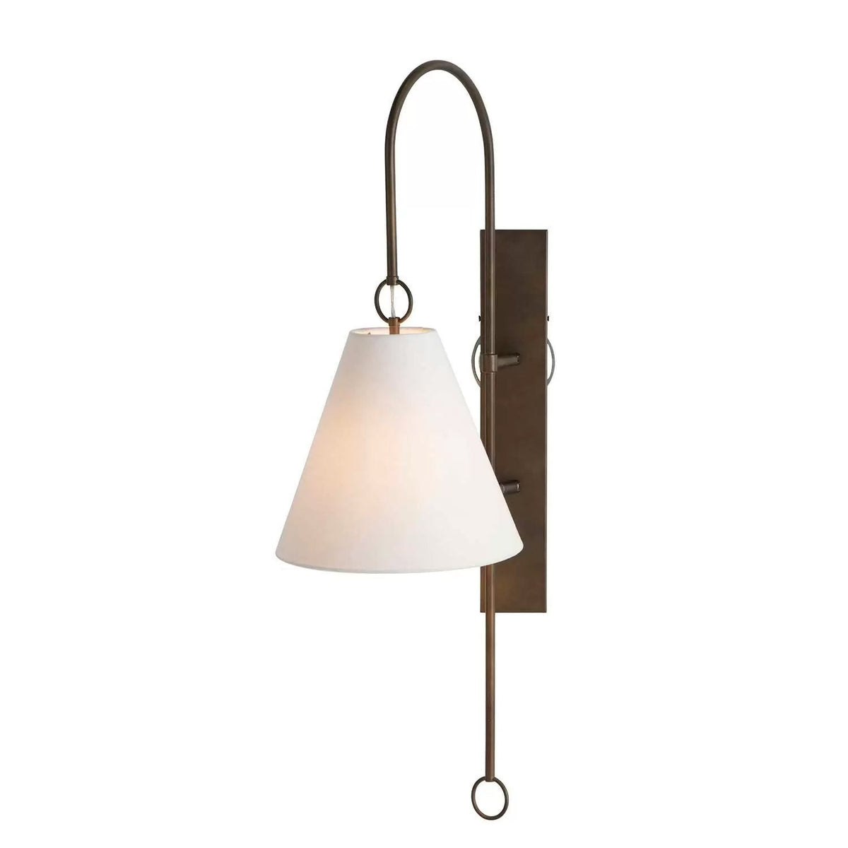 Ildvuvyi Premium-Wandleuchte aus Messing mit Stoff und Metall