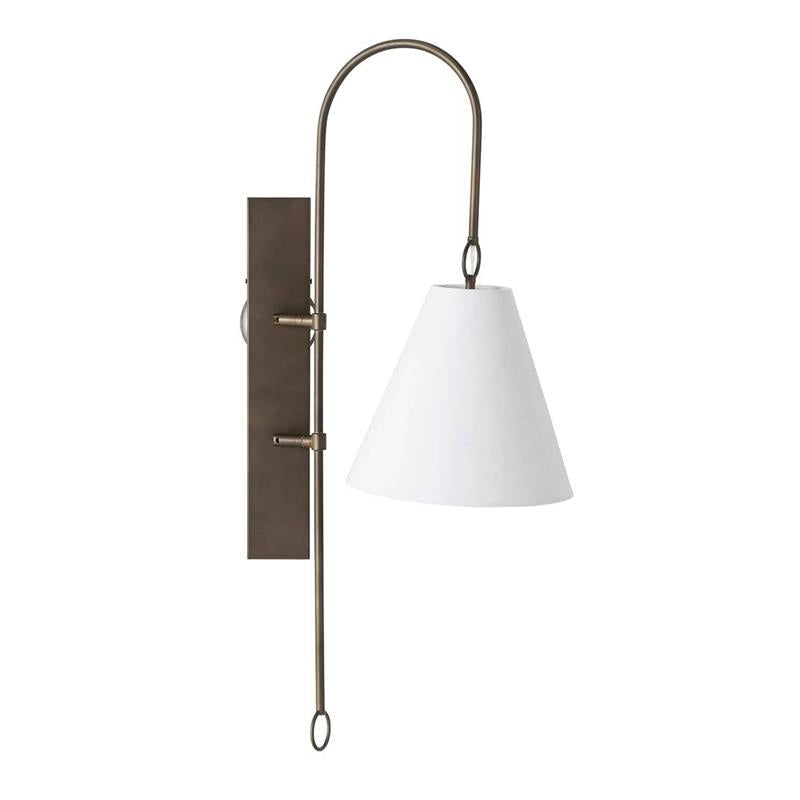 Ildvuvyi Premium-Wandleuchte aus Messing mit Stoff und Metall