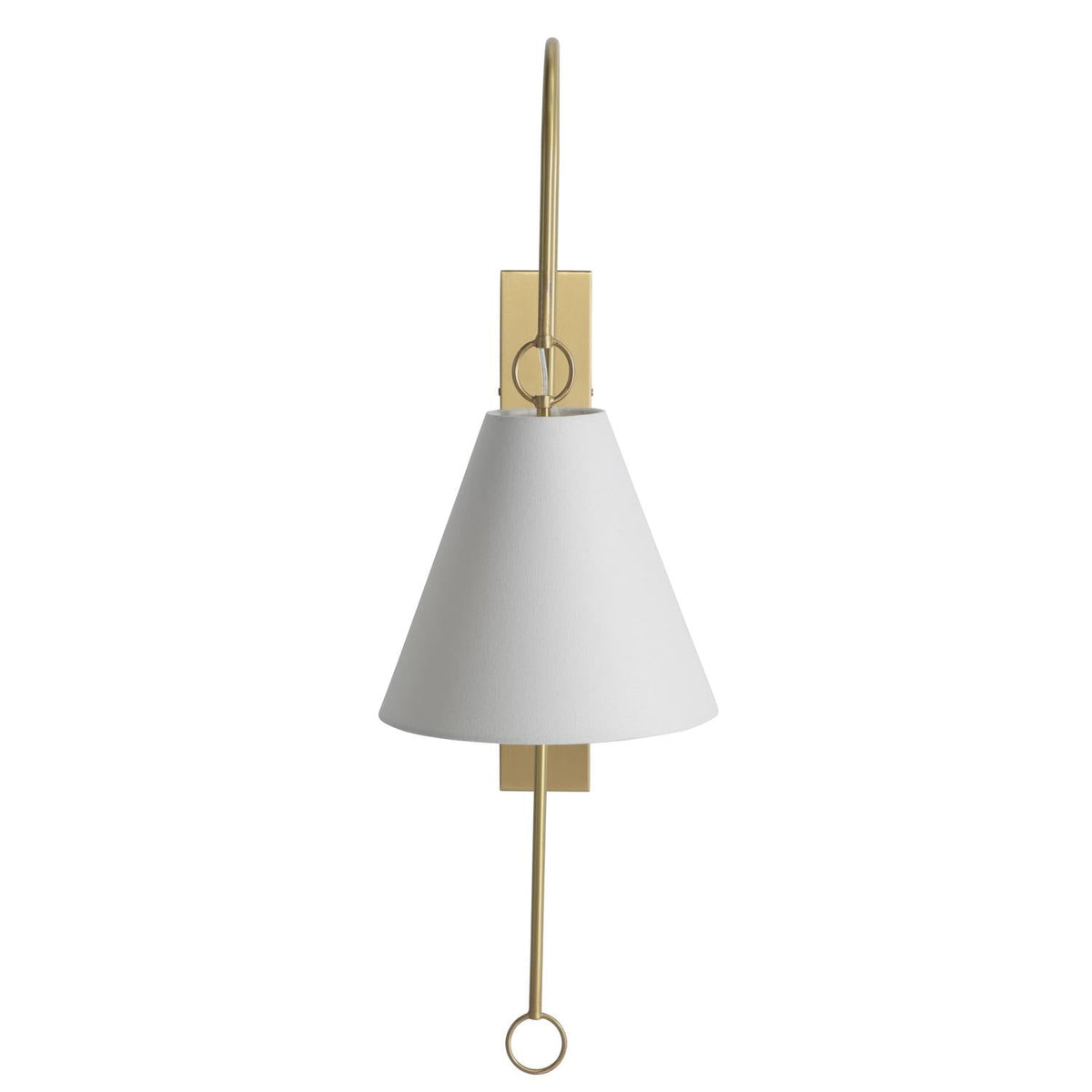 Ildvuvyi Premium-Wandleuchte aus Messing mit Stoff und Metall