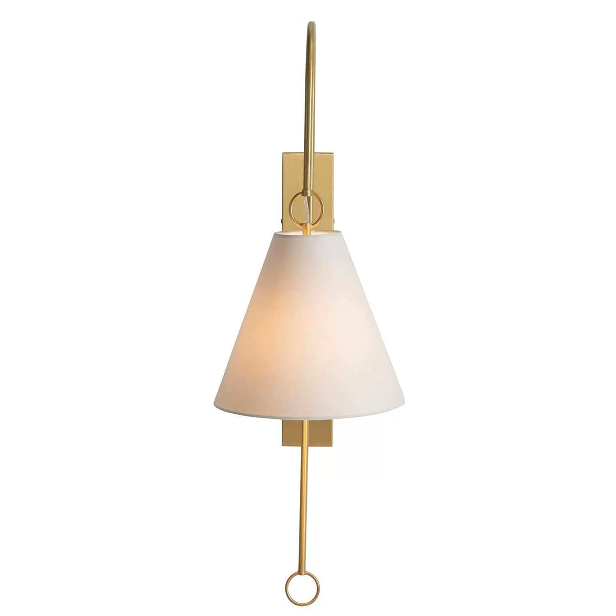Ildvuvyi Premium-Wandleuchte aus Messing mit Stoff und Metall