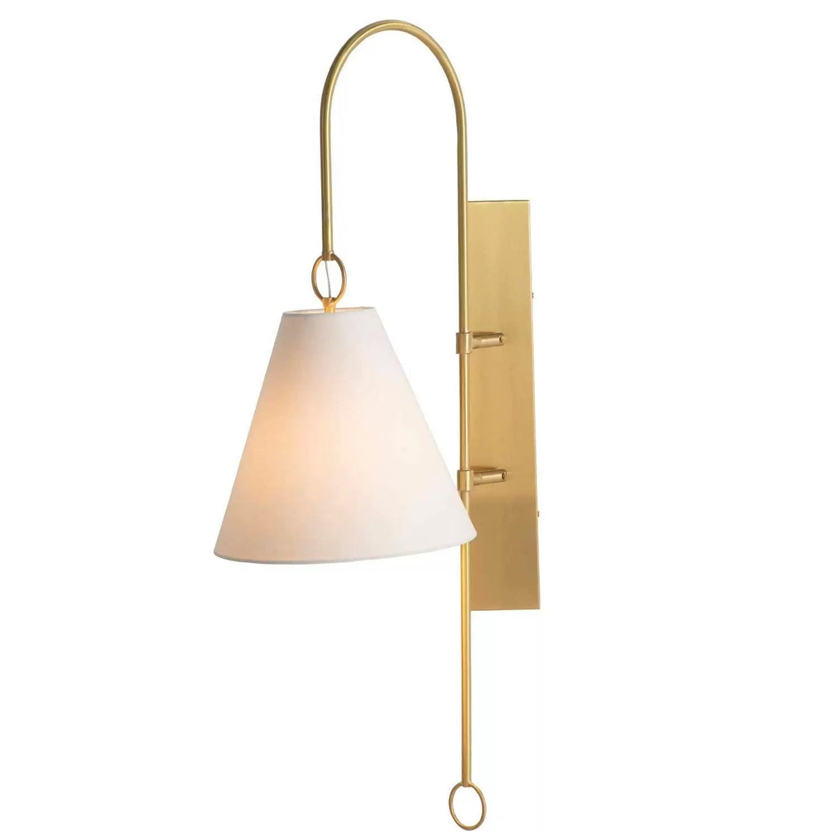 Ildvuvyi Premium-Wandleuchte aus Messing mit Stoff und Metall