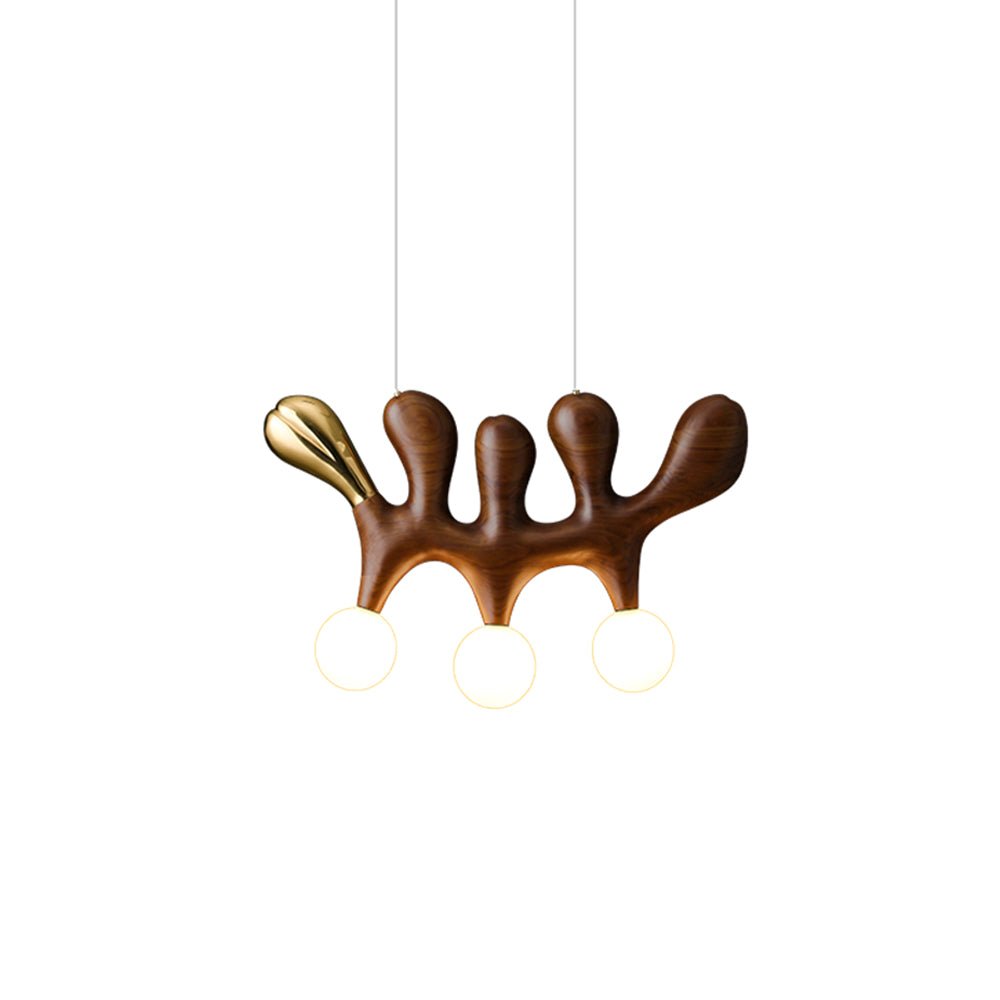 Sprout zeitgenössische Pendelleuchte aus Holz