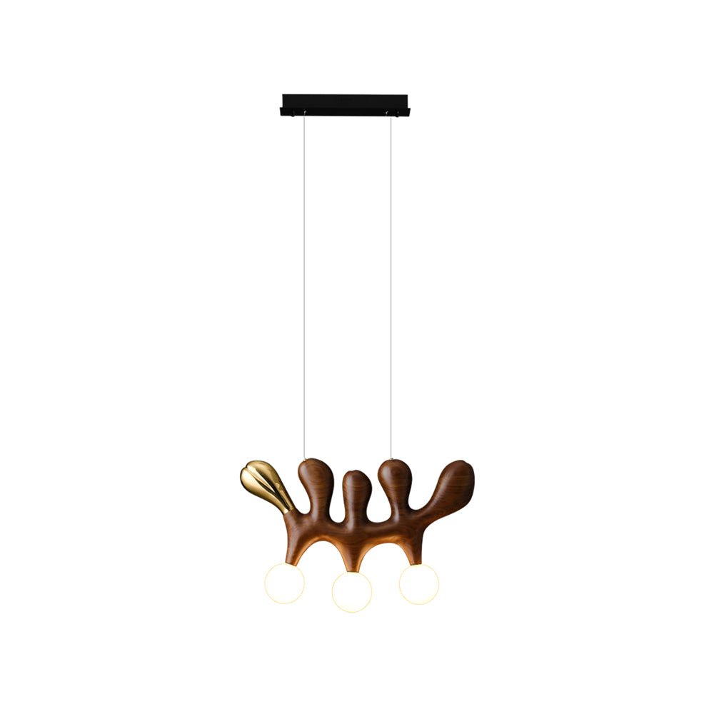 Sprout zeitgenössische Pendelleuchte aus Holz
