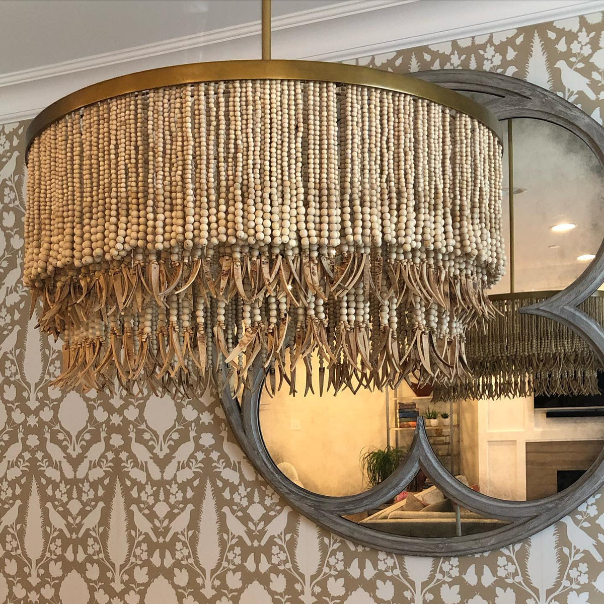 Ljomuvyn Kronleuchter im postmodernen Luxus-Stil aus Holz und Metall