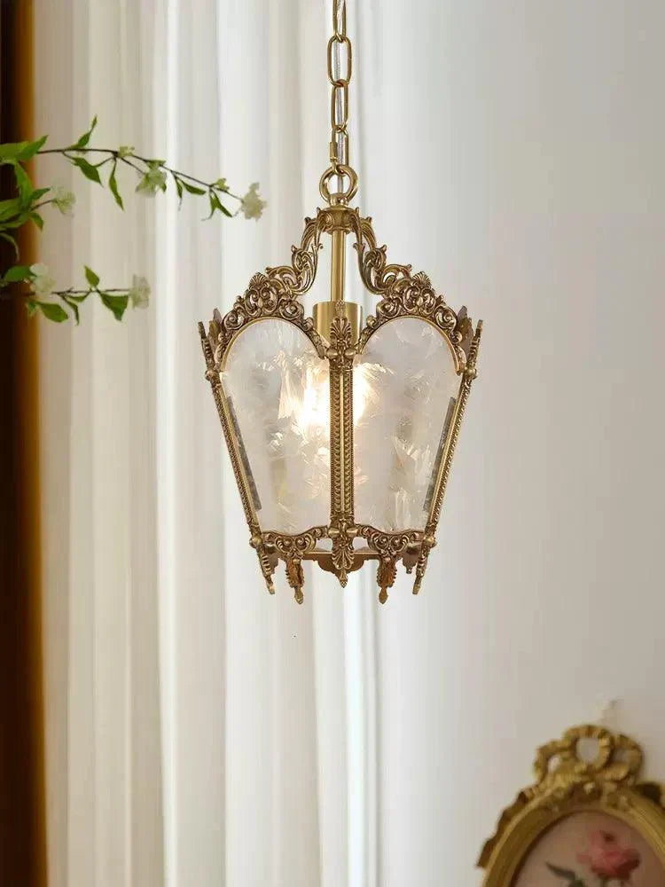 Auririelle Pendelleuchte aus Messing im Empire-Stil, antik und elegant