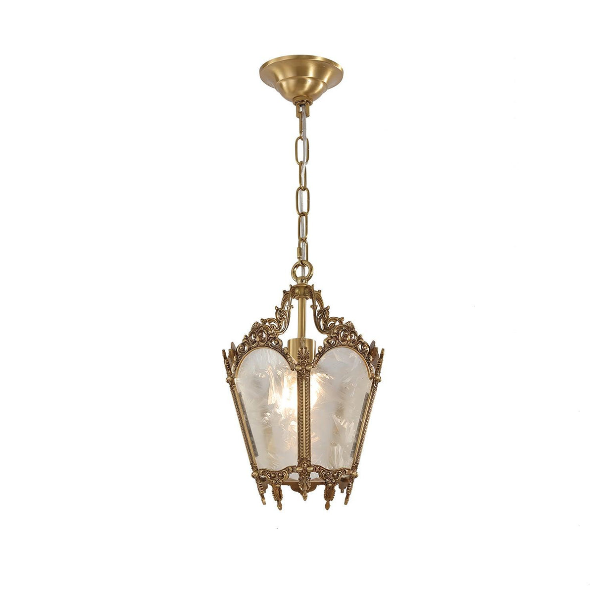 Auririelle Pendelleuchte aus Messing im Empire-Stil, antik und elegant