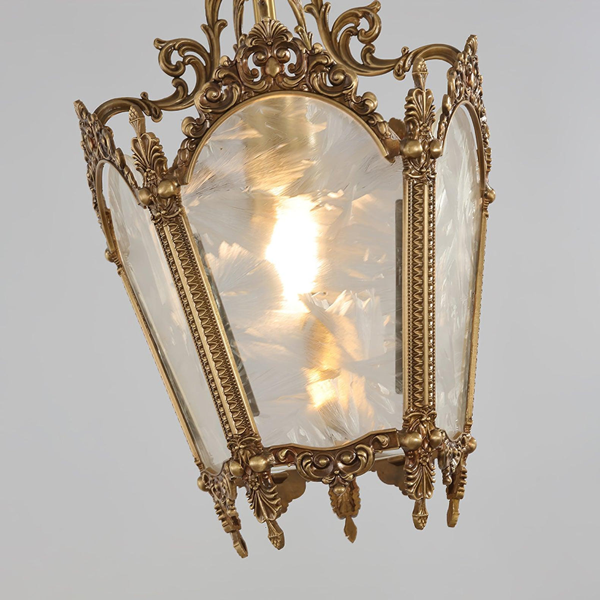 Auririelle Pendelleuchte aus Messing im Empire-Stil, antik und elegant