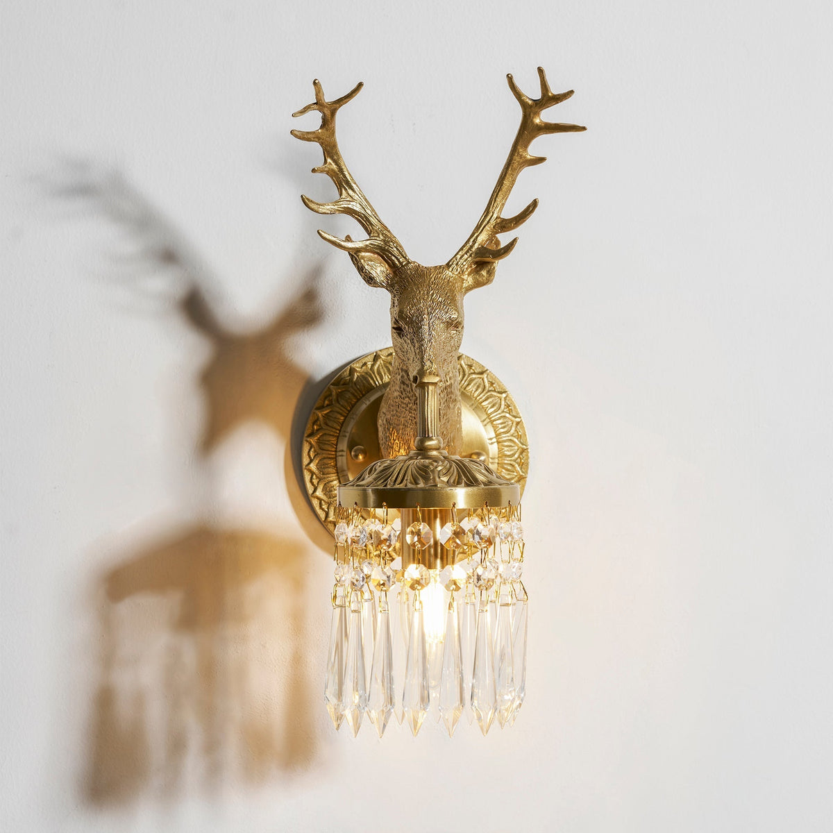 Antler Kristall-Wandleuchte