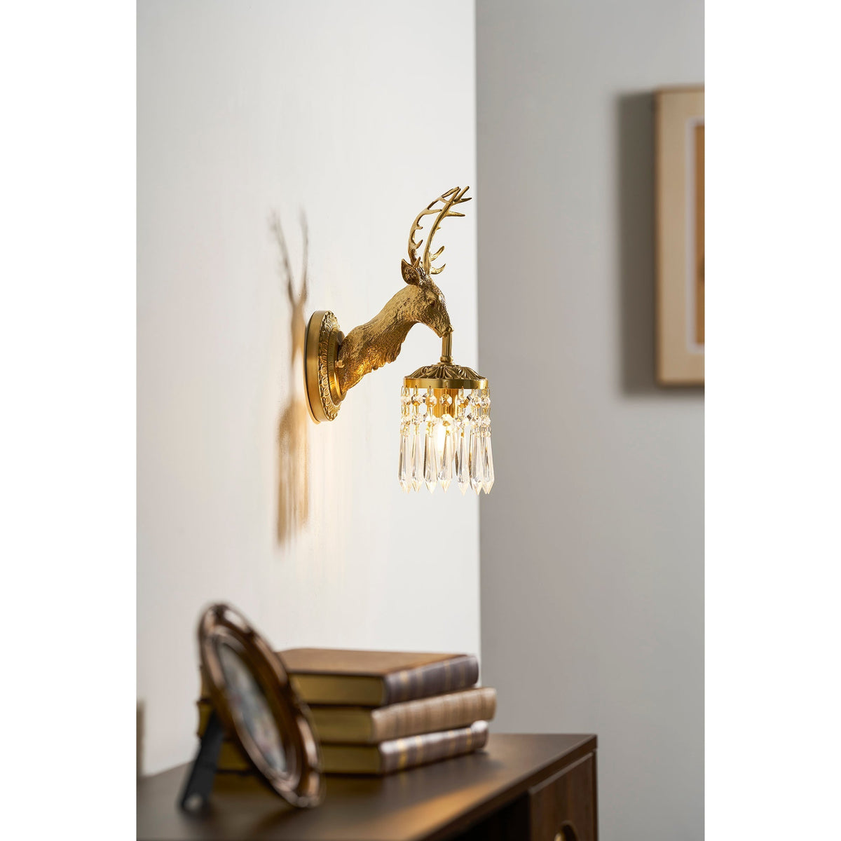 Antler Kristall-Wandleuchte
