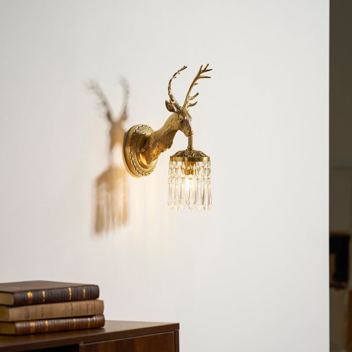 Antler Kristall-Wandleuchte