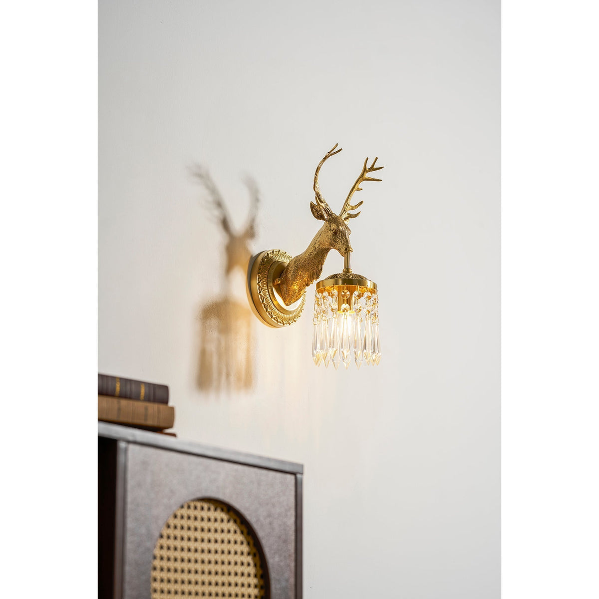 Antler Kristall-Wandleuchte
