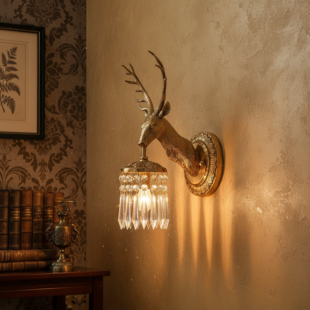 Antler Kristall-Wandleuchte