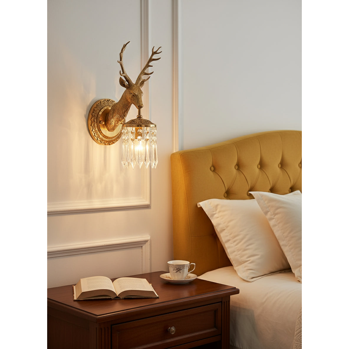 Antler Kristall-Wandleuchte