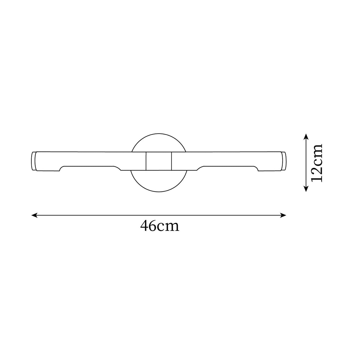 Sano zeitgenössische Messing-LED-Wandleuchte