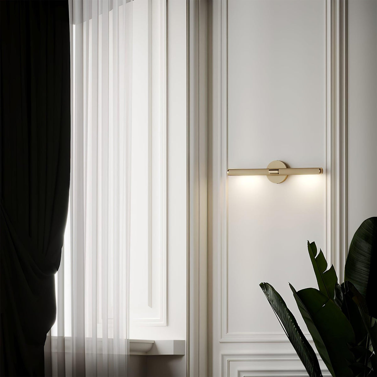 Sano zeitgenössische Messing-LED-Wandleuchte