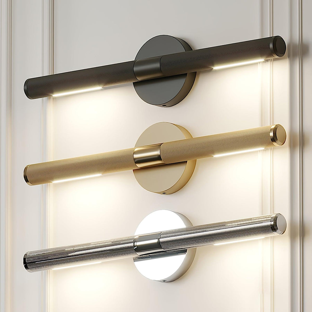 Sano zeitgenössische Messing-LED-Wandleuchte
