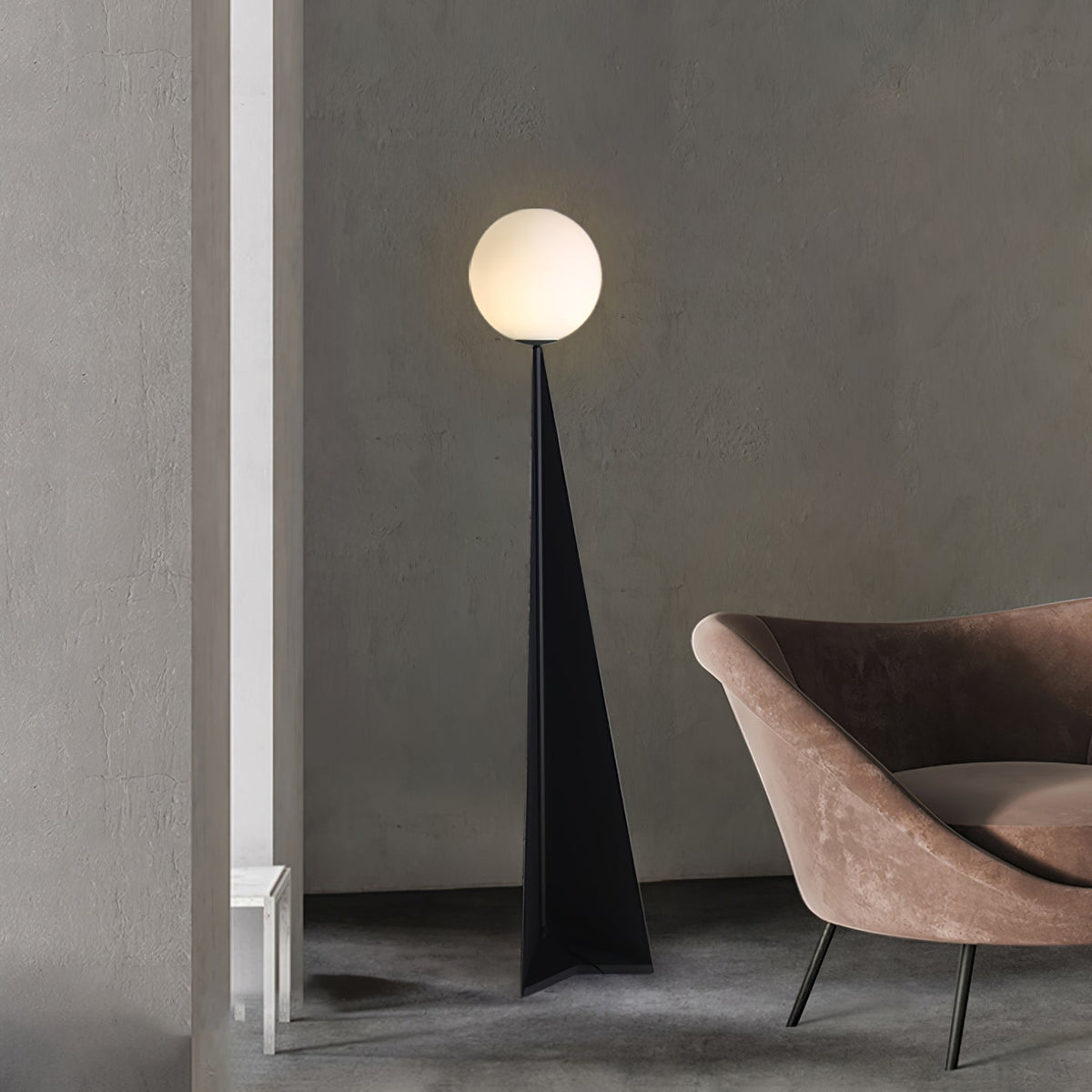 Vertex Minimalistische Stehleuchte aus Keramik