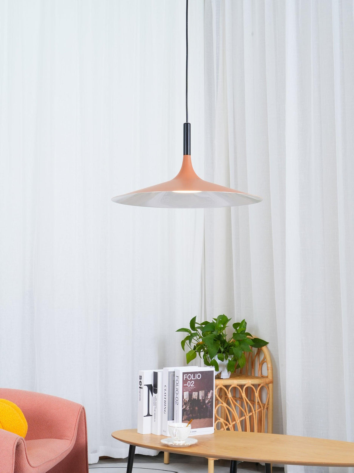 Ardinena Pendelleuchte Aluminium Flachdiskus