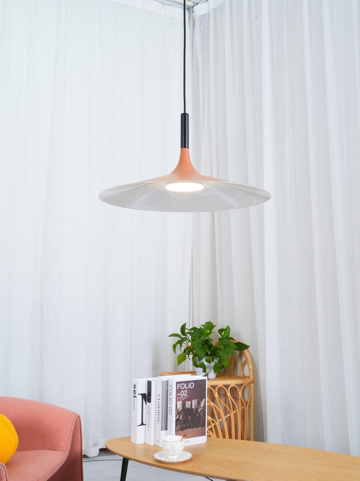 Ardinena Pendelleuchte Aluminium Flachdiskus