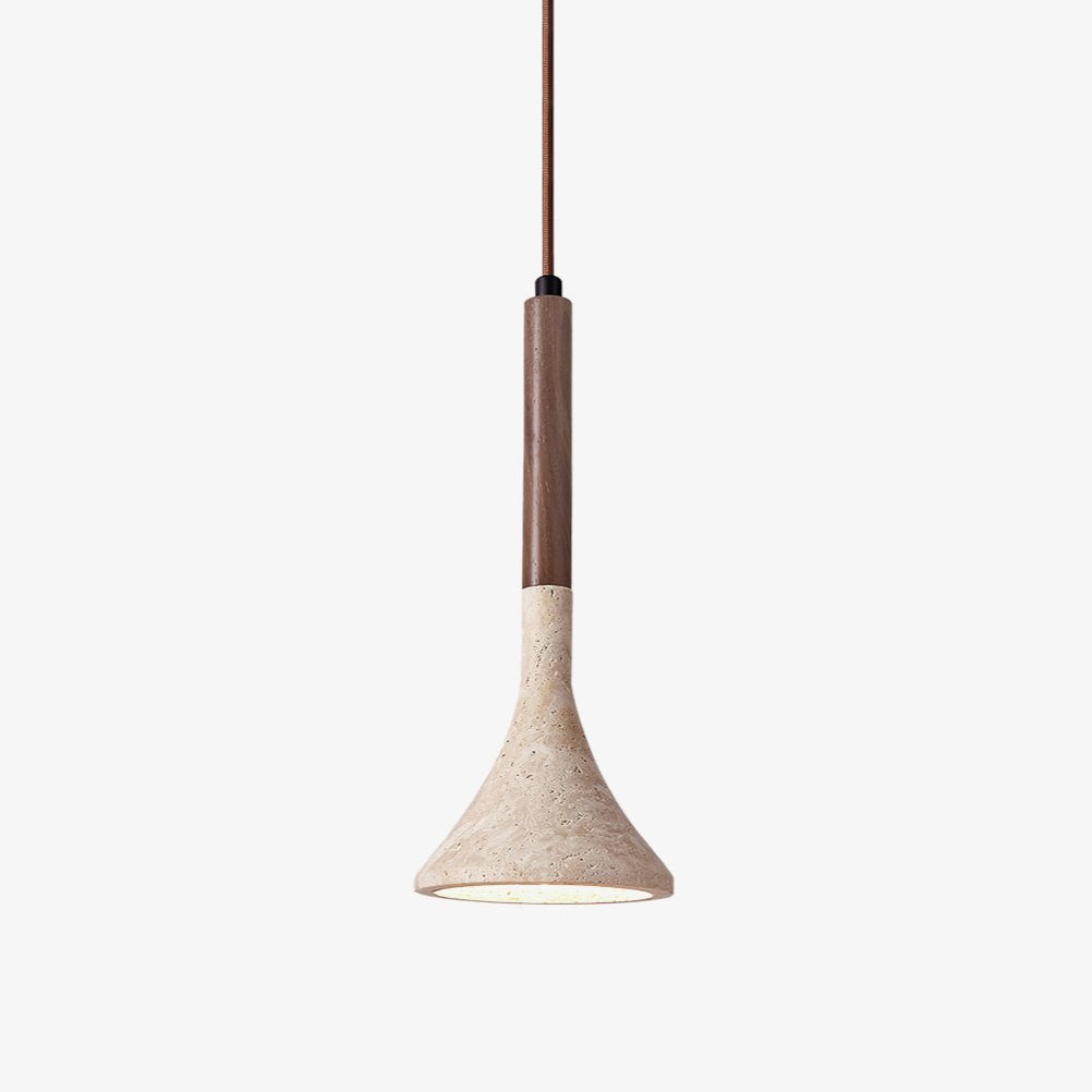Taviaya Minimalistische Pendelleuchte aus Travertin