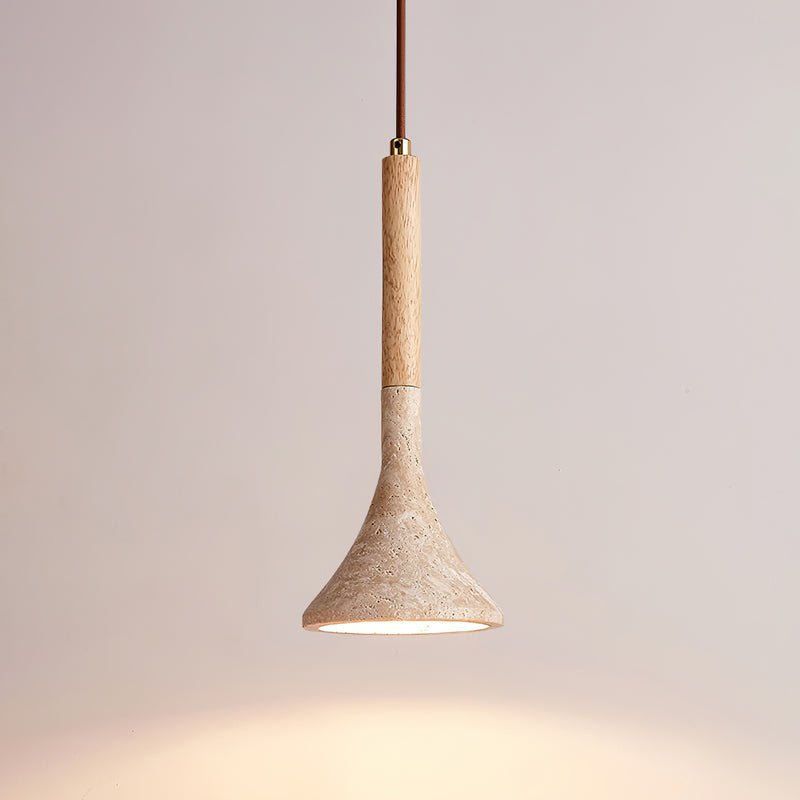 Taviaya Minimalistische Pendelleuchte aus Travertin