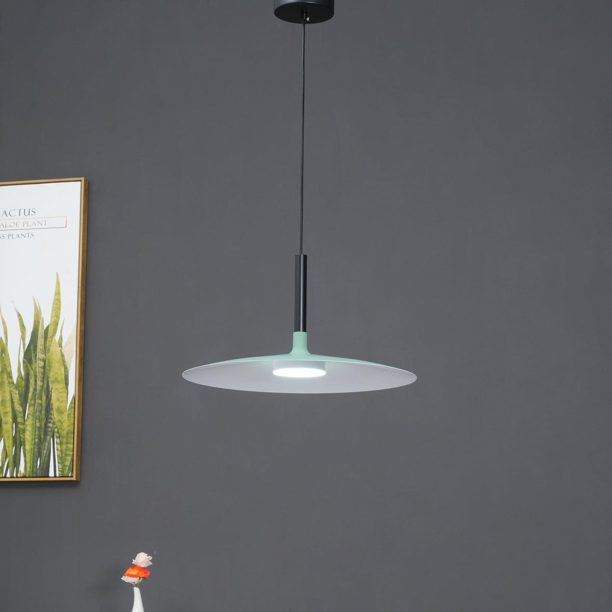 Ardinena Pendelleuchte Aluminium Flachdiskus