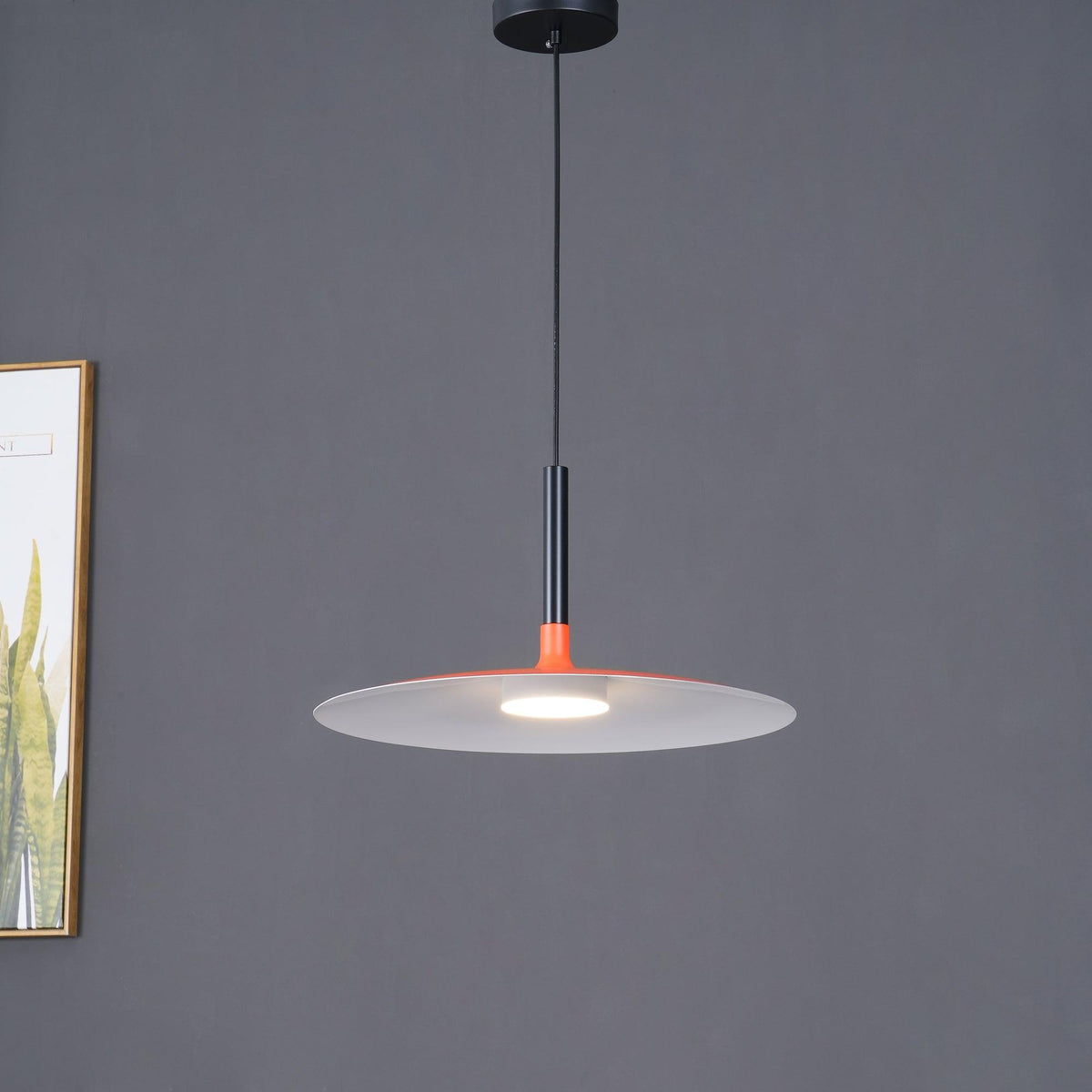 Ardinena Pendelleuchte Aluminium Flachdiskus