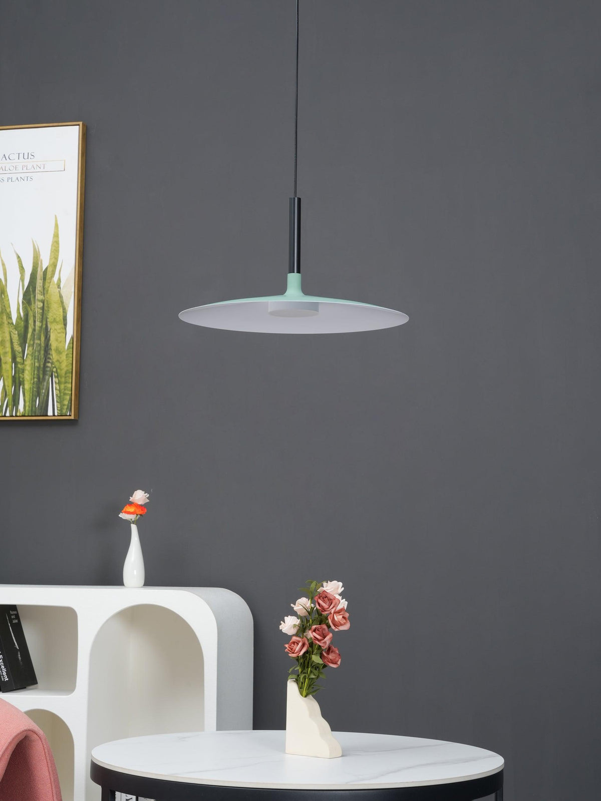 Ardinena Pendelleuchte Aluminium Flachdiskus