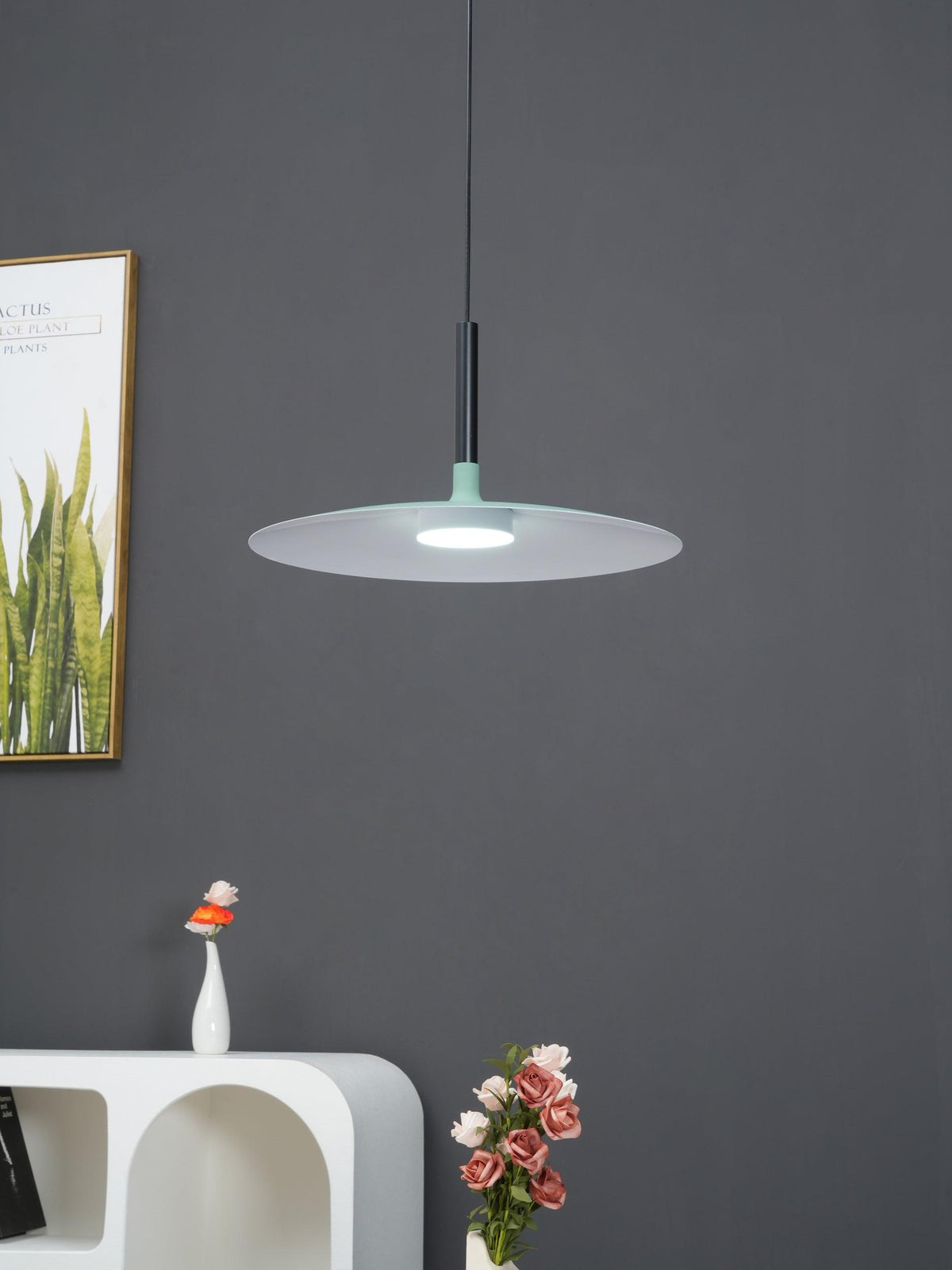 Ardinena Pendelleuchte Aluminium Flachdiskus