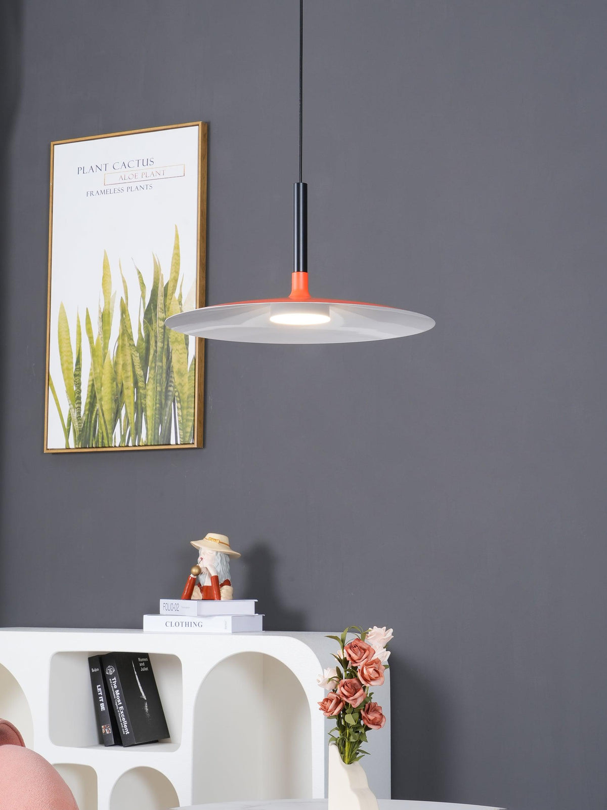Ardinena Pendelleuchte Aluminium Flachdiskus
