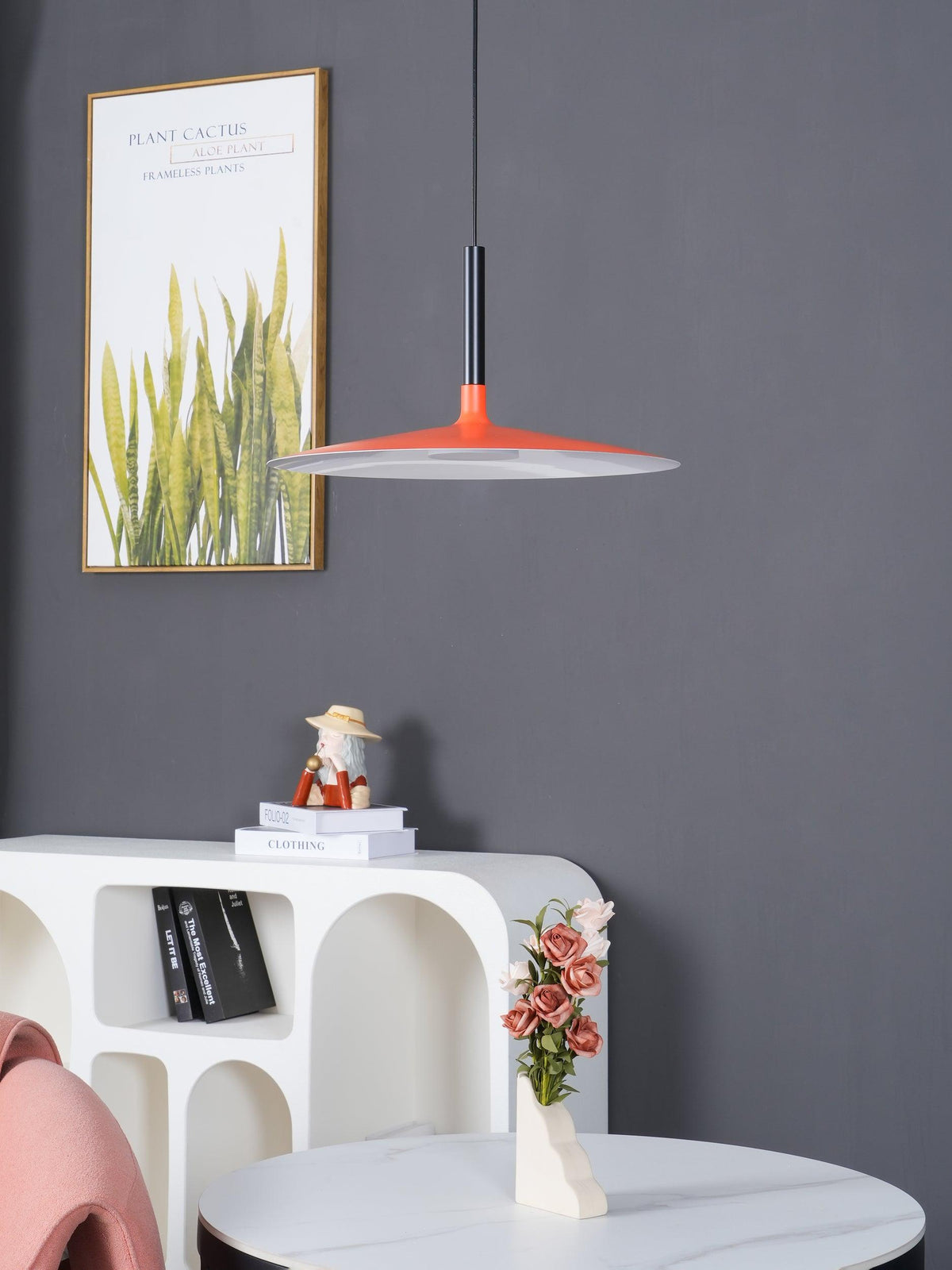 Ardinena Pendelleuchte Aluminium Flachdiskus