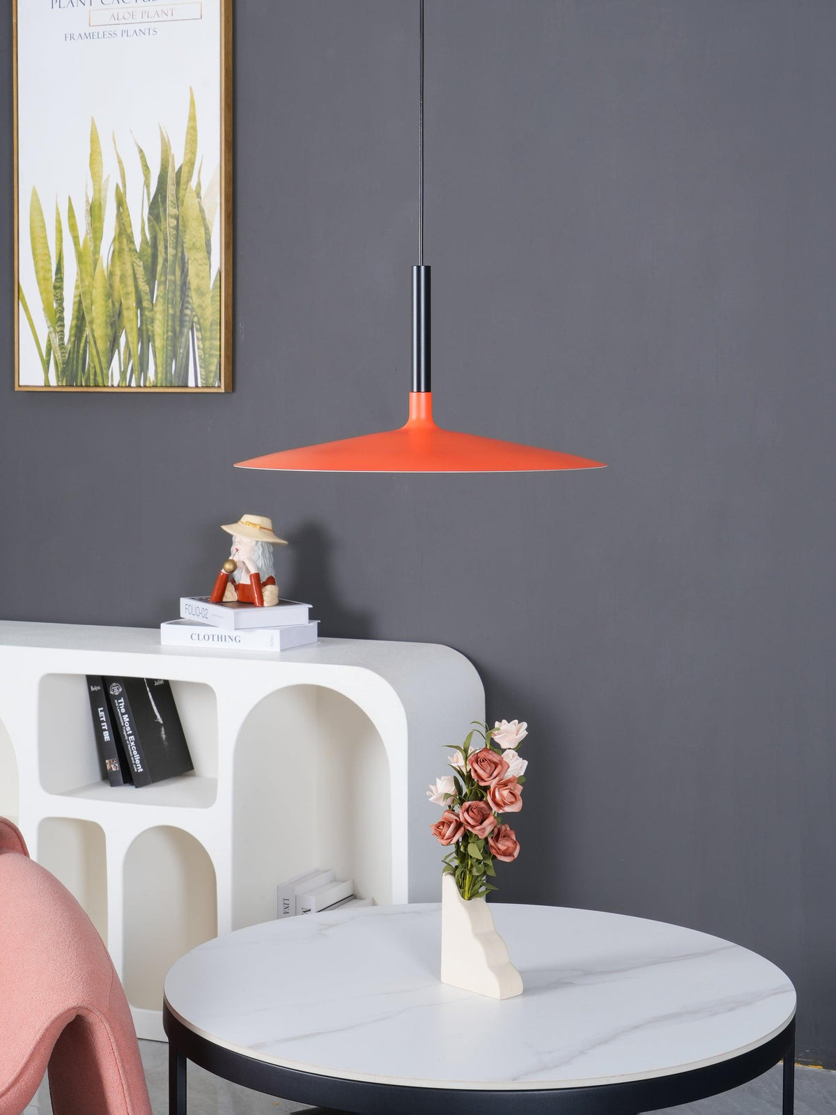 Ardinena Pendelleuchte Aluminium Flachdiskus