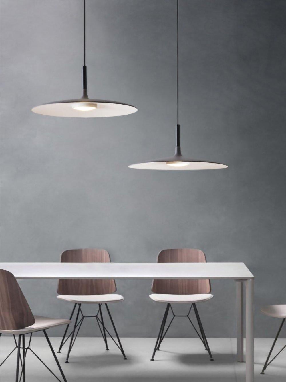 Ardinena Pendelleuchte Aluminium Flachdiskus