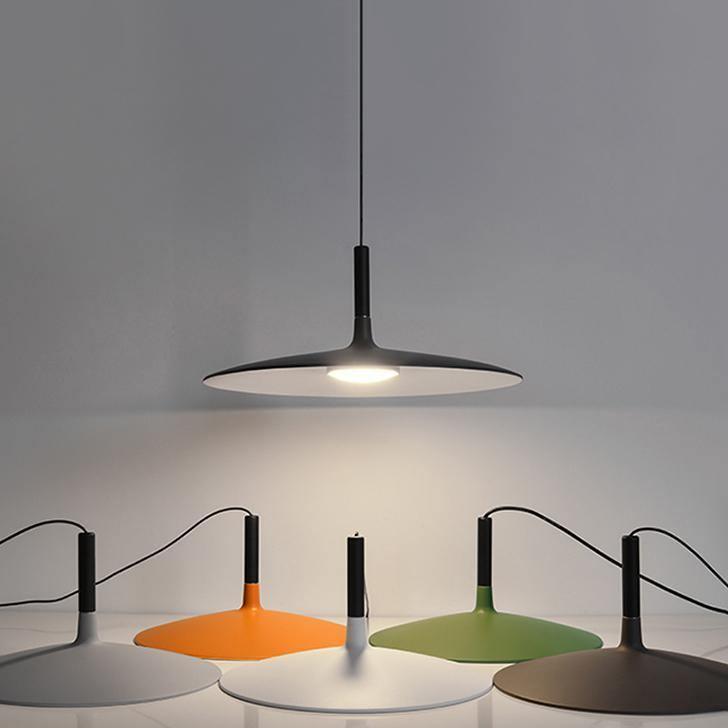 Ardinena Pendelleuchte Aluminium Flachdiskus