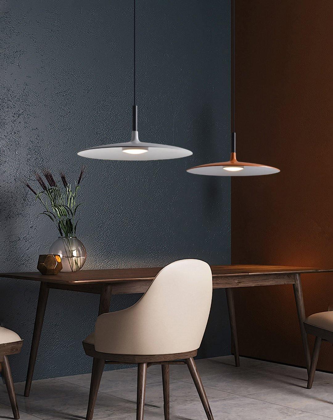Ardinena Pendelleuchte Aluminium Flachdiskus