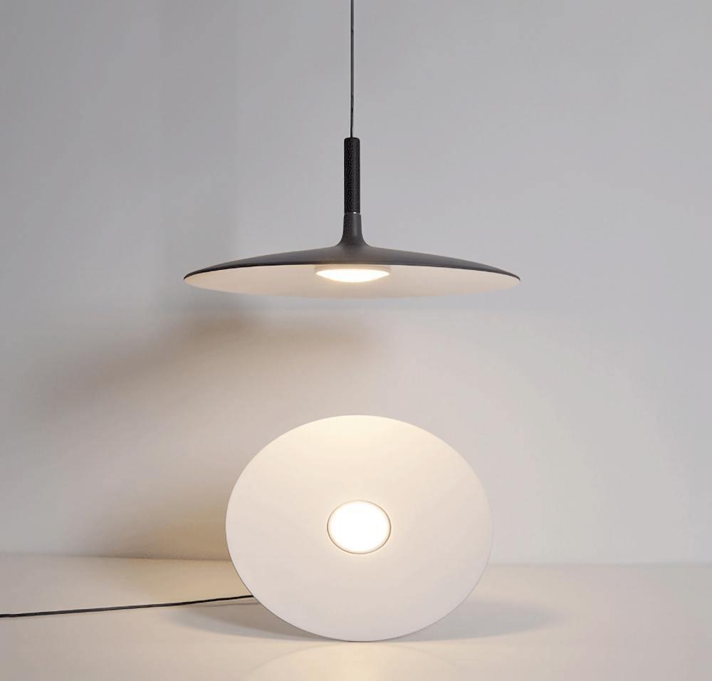 Ardinena Pendelleuchte Aluminium Flachdiskus