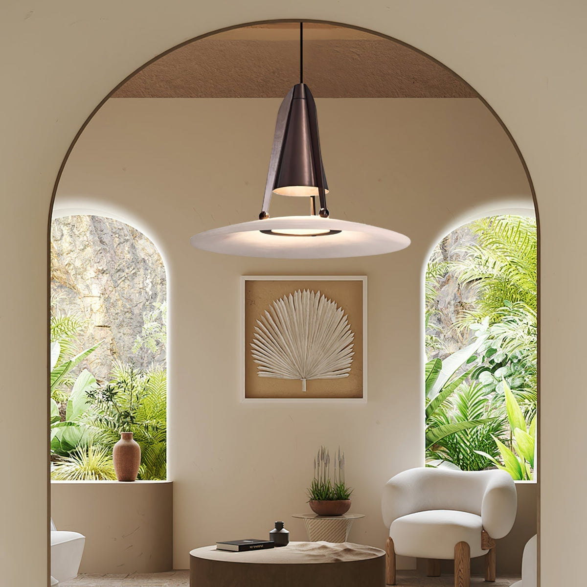 Halen Pendelleuchte Alabaster Fusion