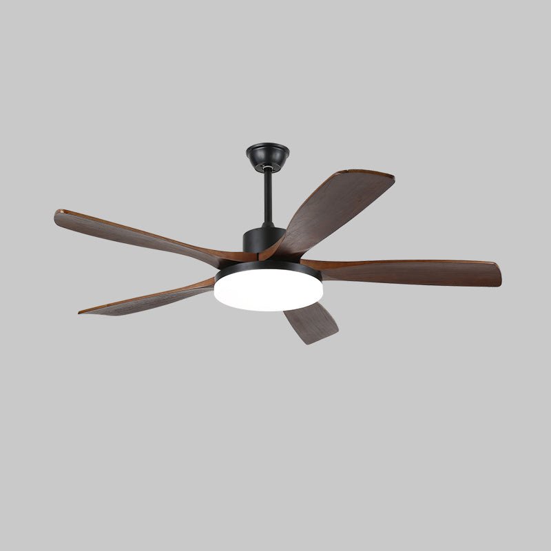 Arysen zeitgenössische Deckenventilator mit Beleuchtung aus Holz