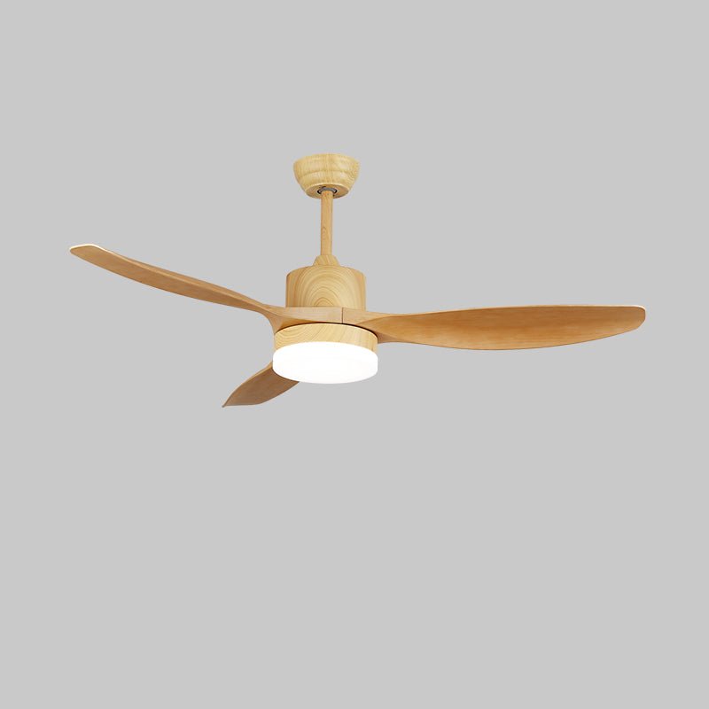 Arysen zeitgenössische Deckenventilator mit Beleuchtung aus Holz