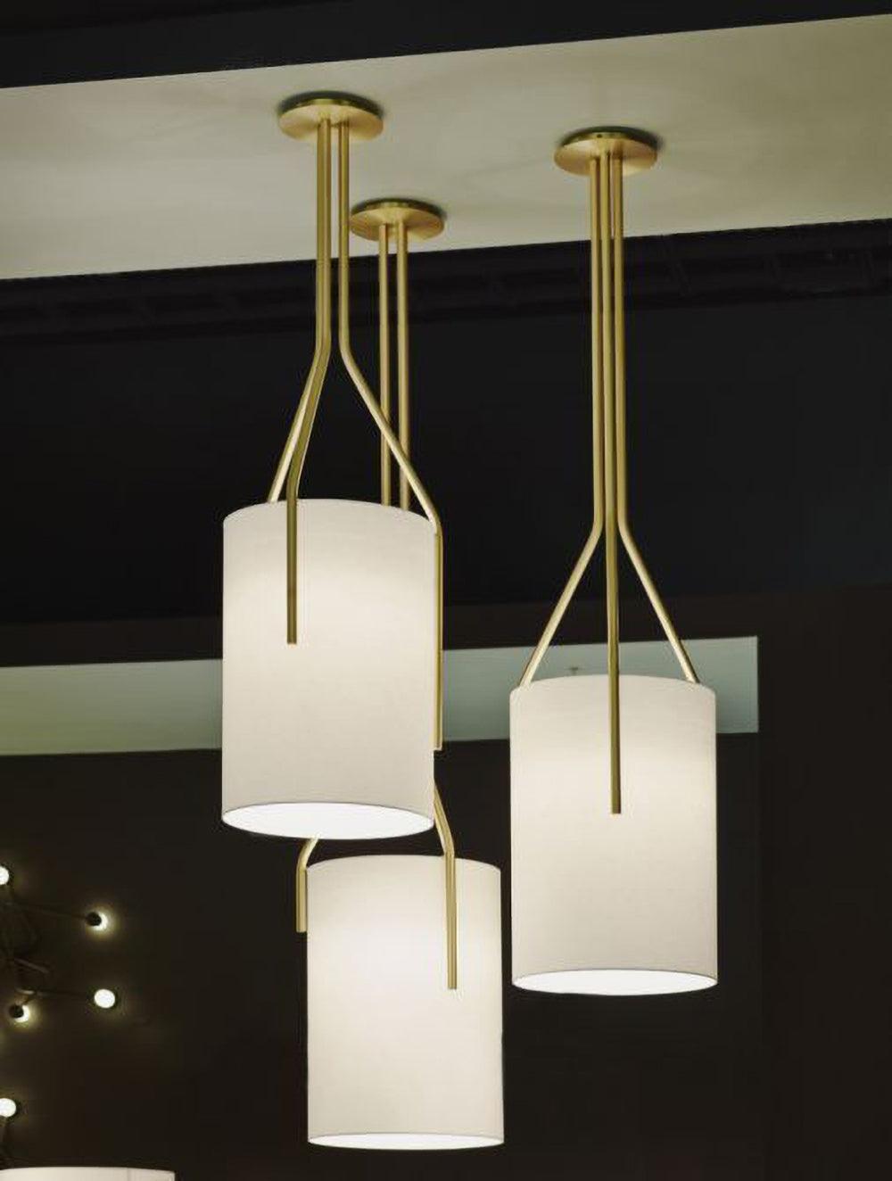 Cex Kronleuchter LED 3-Lights Messing modern